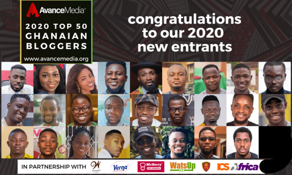 2020 Top 50 Ghanaian Bloggers new entrants