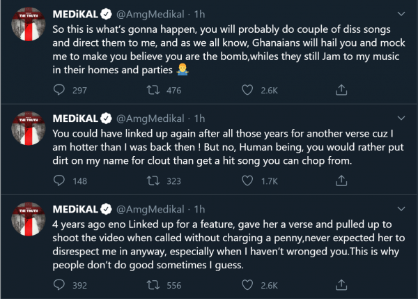 Medikal Tweets