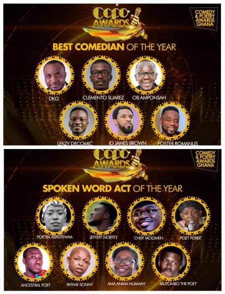 Comedy And Poetry Awards 2020 Slated For 1st August