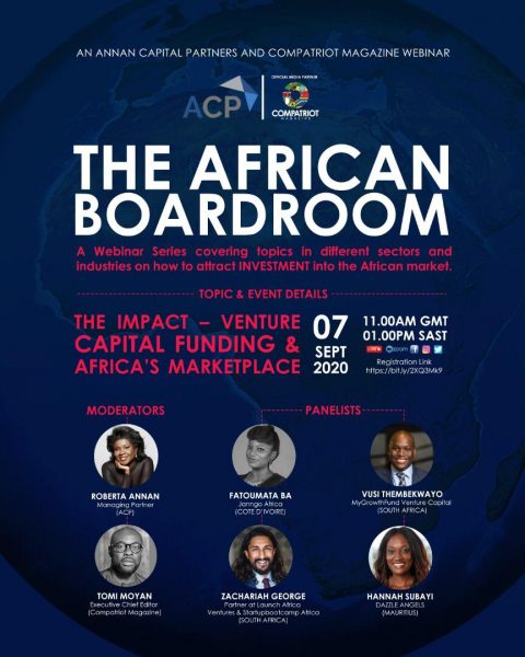 Annan Capital Partners Set To Host The African Boardroom Webinar Series