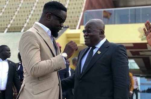 Sarkodie and Nana Addo