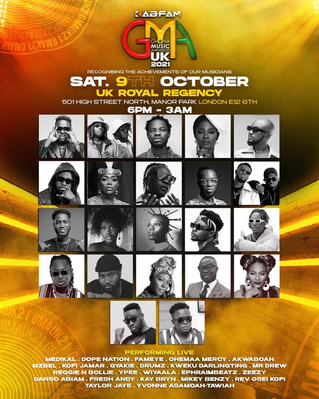 WATCH Ghana Music Awards UK Live Here